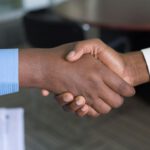 Customer - two person handshaking
