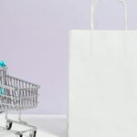 E-commerce Website - Push Cart and a White Paperbag