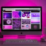 Website Optimization - Silver Imac Displaying Collage Photos