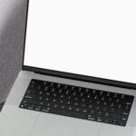 Technology Upgrades - Beautiful laptop mockup with blank screen